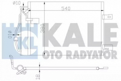 KALE OTO RADYATOR 380900 -  Конденсатор, кондиционер